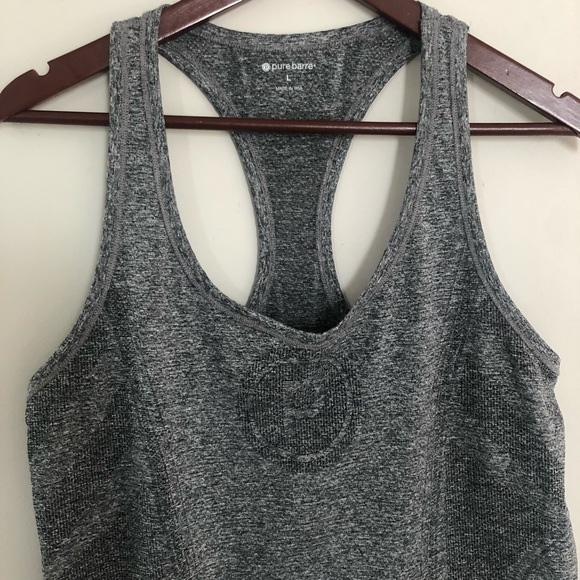 Pure Barre Grey Racerback Tank - Picture 2 of 4